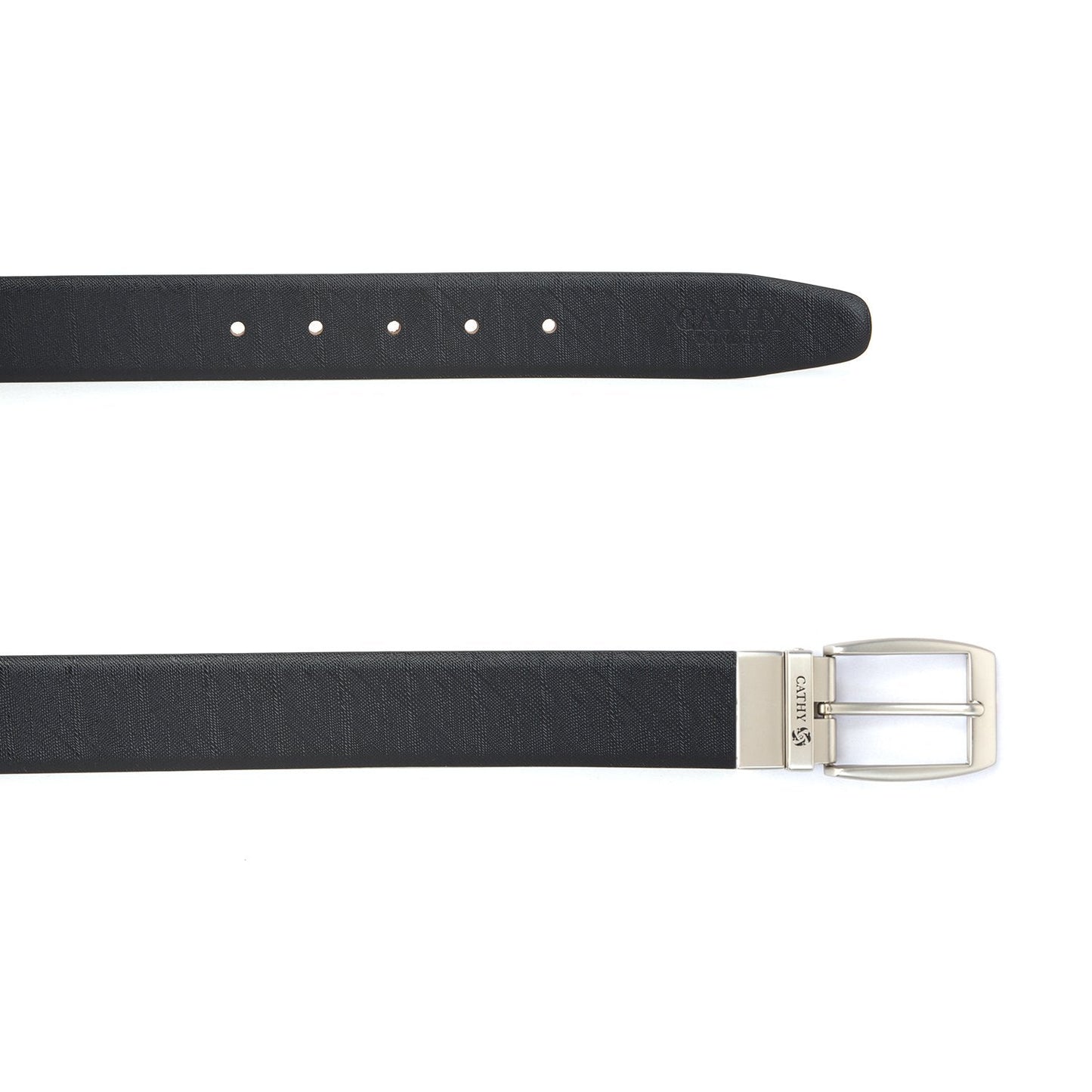 Cathy London Cut-to-Size Reversible Genuine Leather Belt