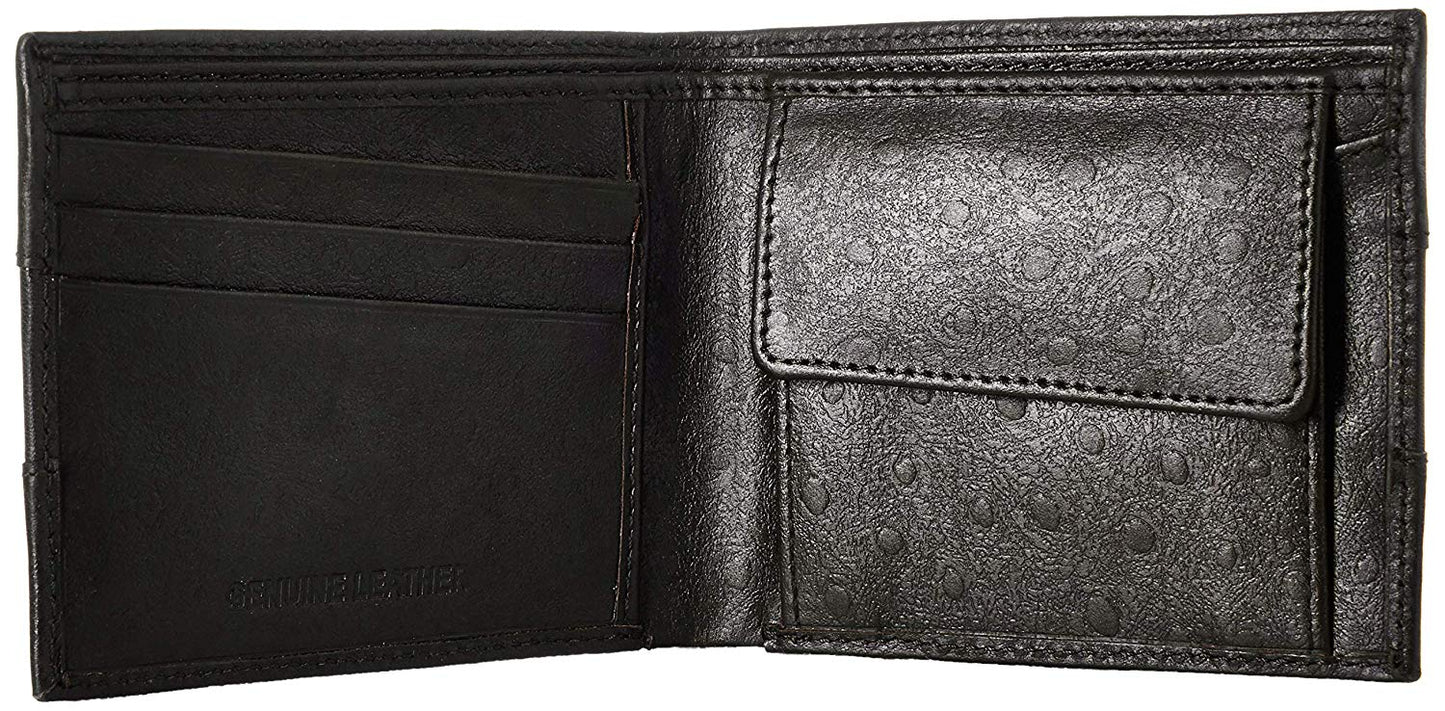 Brown Colour Bi-Fold Italian Leather Slim Wallet ( 3 Card Slot + 2 Hidden Compartment +Coin Pocket + Cash Compartment )