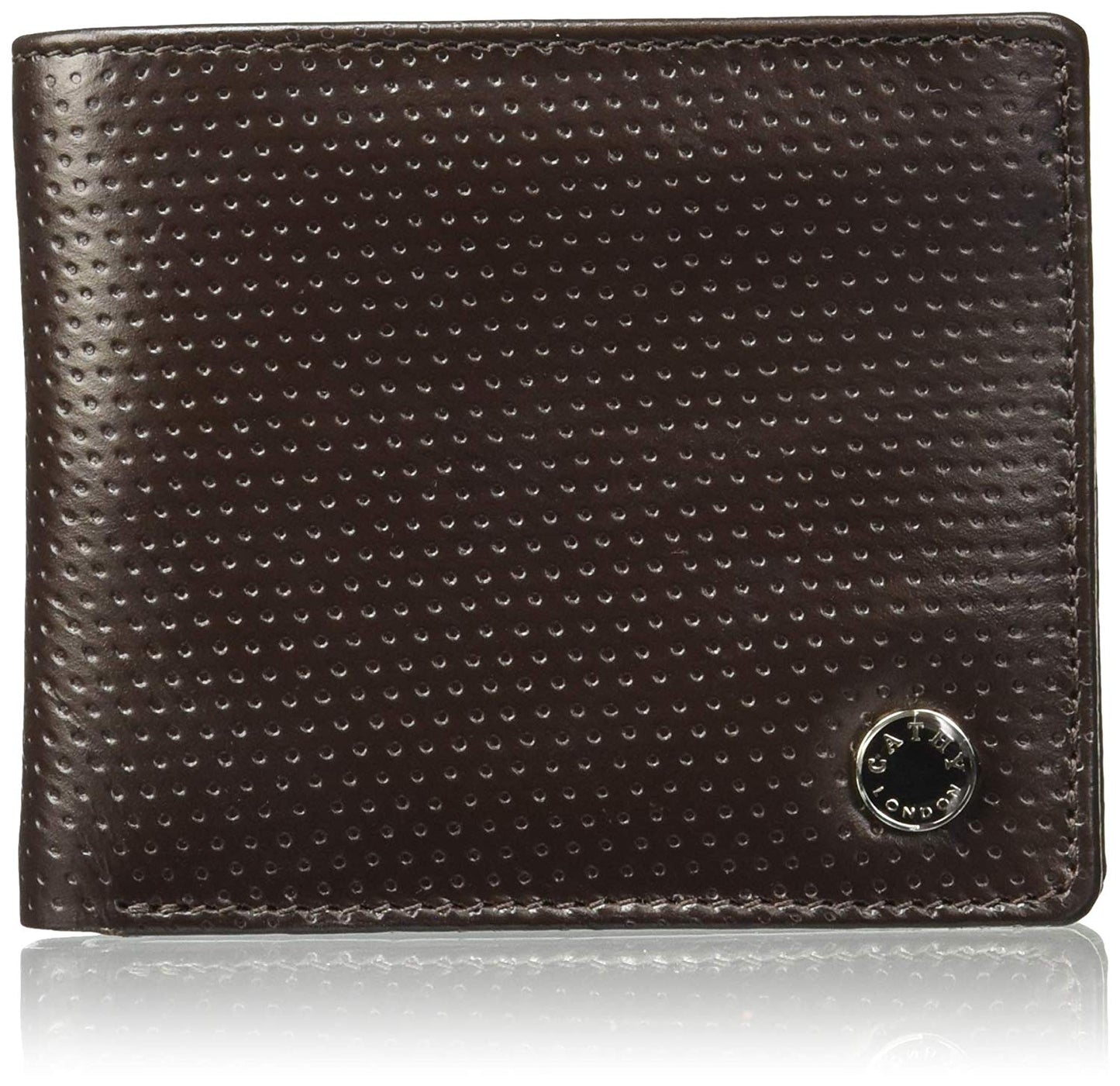 Brown Colour Bi-Fold Italian Leather Slim Wallet ( 6 Card Slot + 1 ID Slot + Coin Pocket + Cash Compartment )