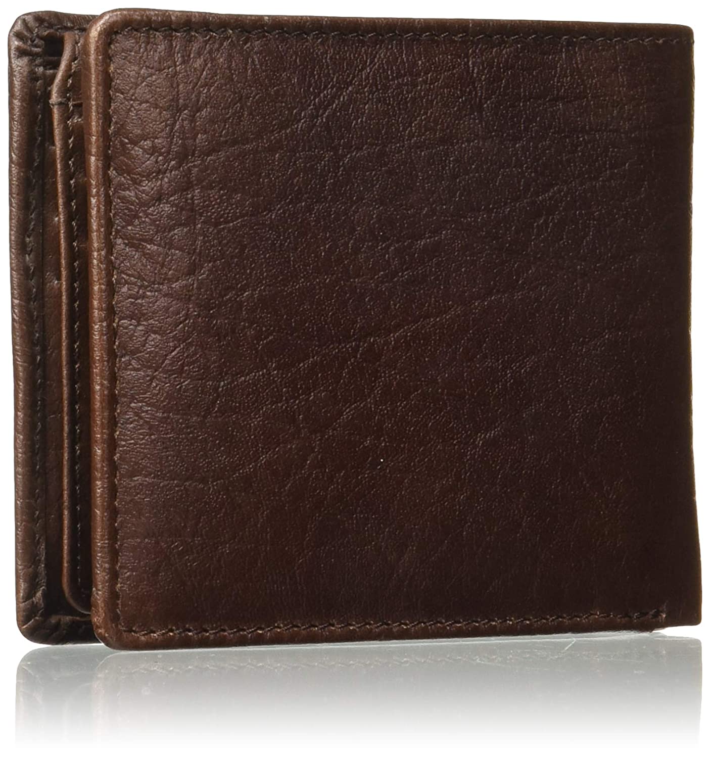 Brown Colour Bi-Fold Italian Leather Slim Wallet ( 9 Card Slot + 2 Hidden Compartment + 1 ID Slot )