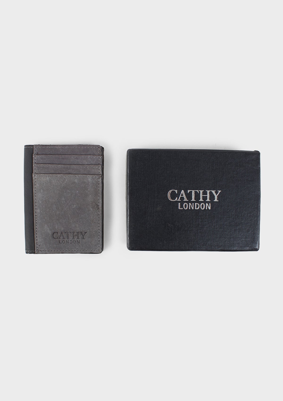 Black Colour Bi-Fold Italian Leather Card Holder/Slim Wallet (6 Card Slot + 2 ID Slot + Cash Compartment)