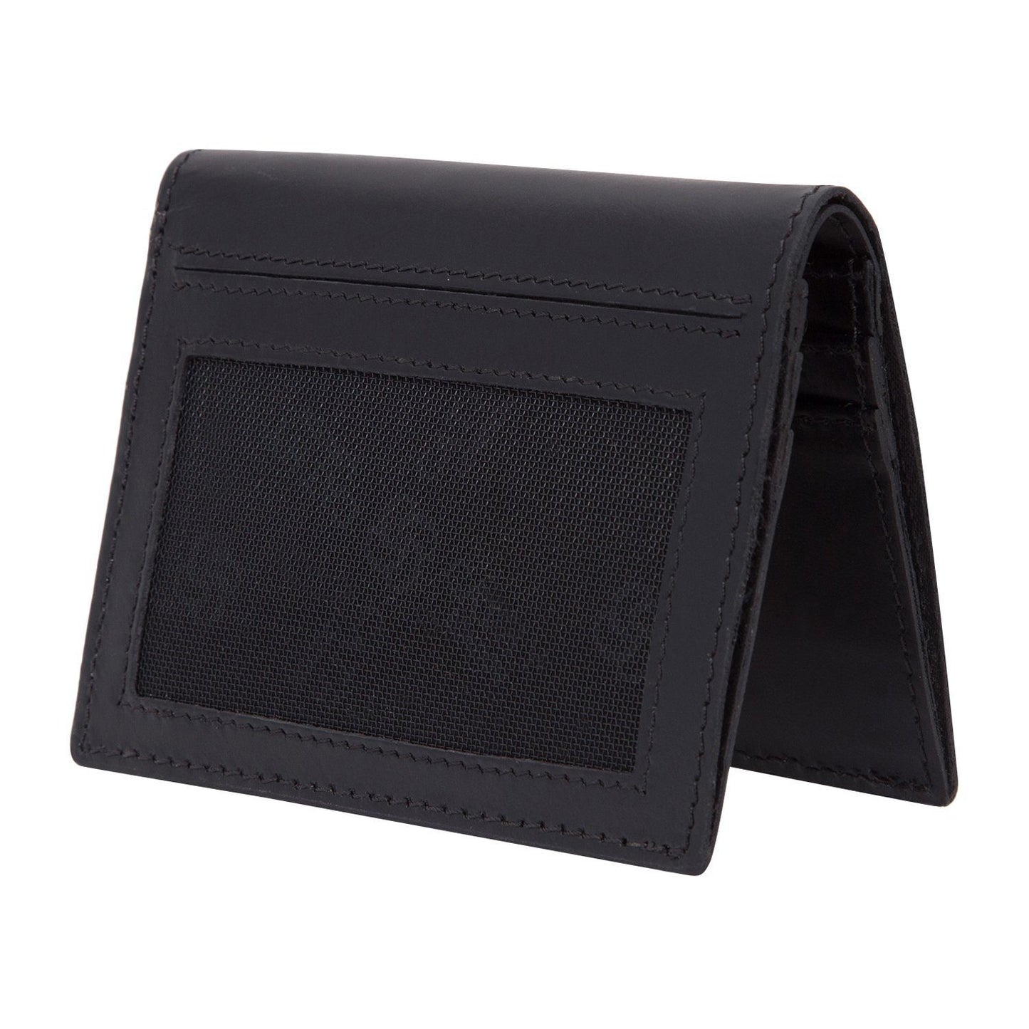 Black Colour Bi-Fold Italian Leather Card Holder/Slim Wallet (6 Card Slot + 2 ID Slot + Cash Compartment) Cathy London 