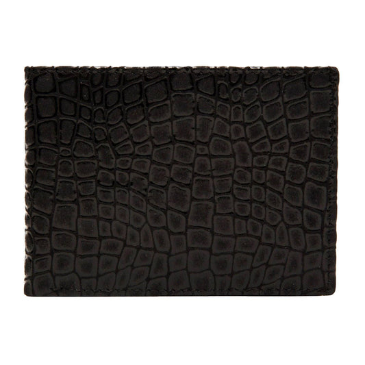 Black Colour Bi-Fold Italian Leather Slim Wallet ( 8 Card Slot + 2 ID Slot + 2 Hidden Compartment + Cash Compartment) Cathy London 