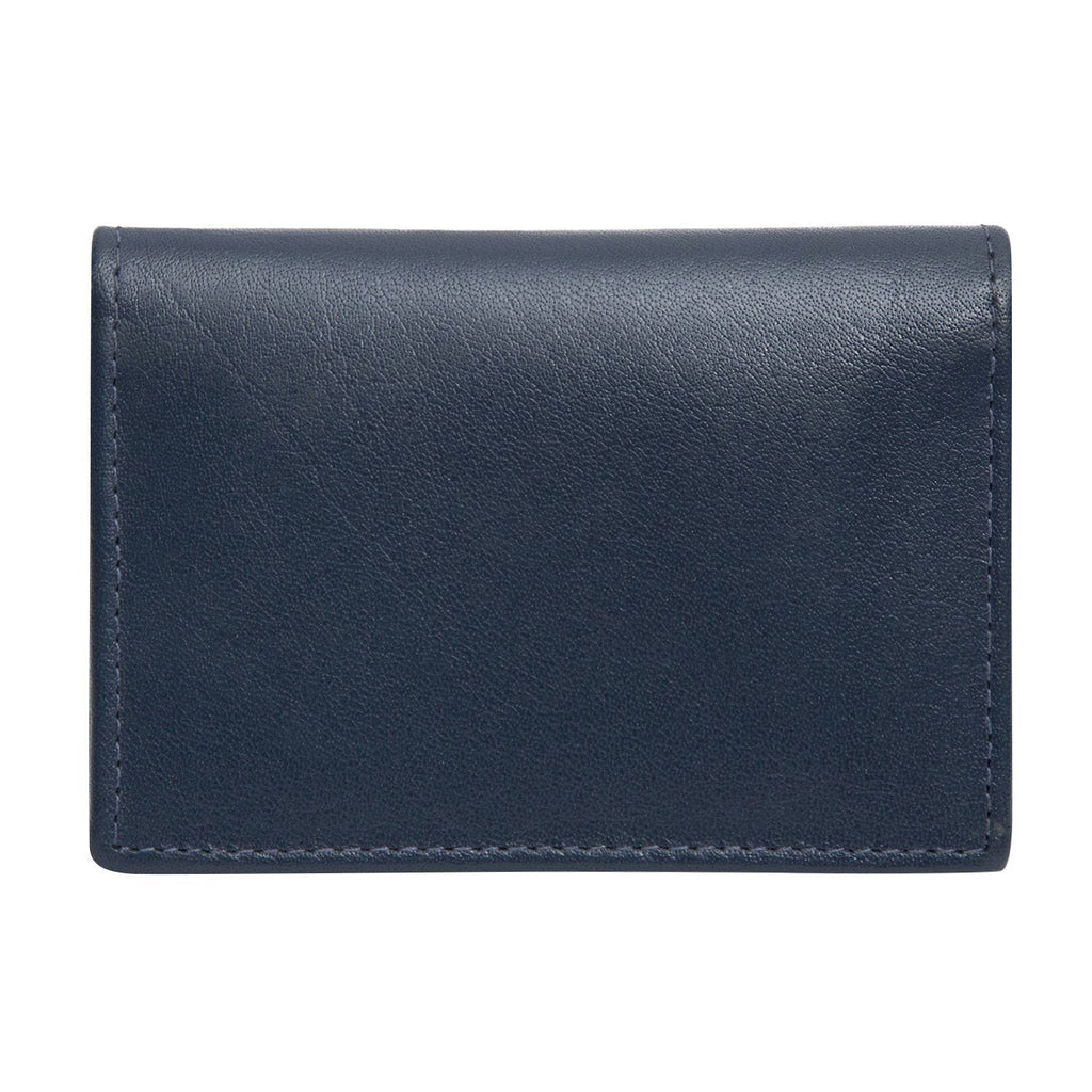 Blue Colour Bi-Fold Italian Leather Card Holder/Slim Wallet (Holds Upto 10 Cards + 1 ID Slot) Cathy London 