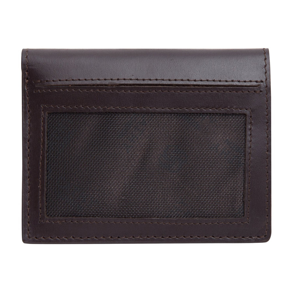 Coffee Colour Bi-Fold Italian Leather Card Holder/Slim Wallet (6 Card Slot + 2 ID Slot + Cash Compartment) Cathy London 