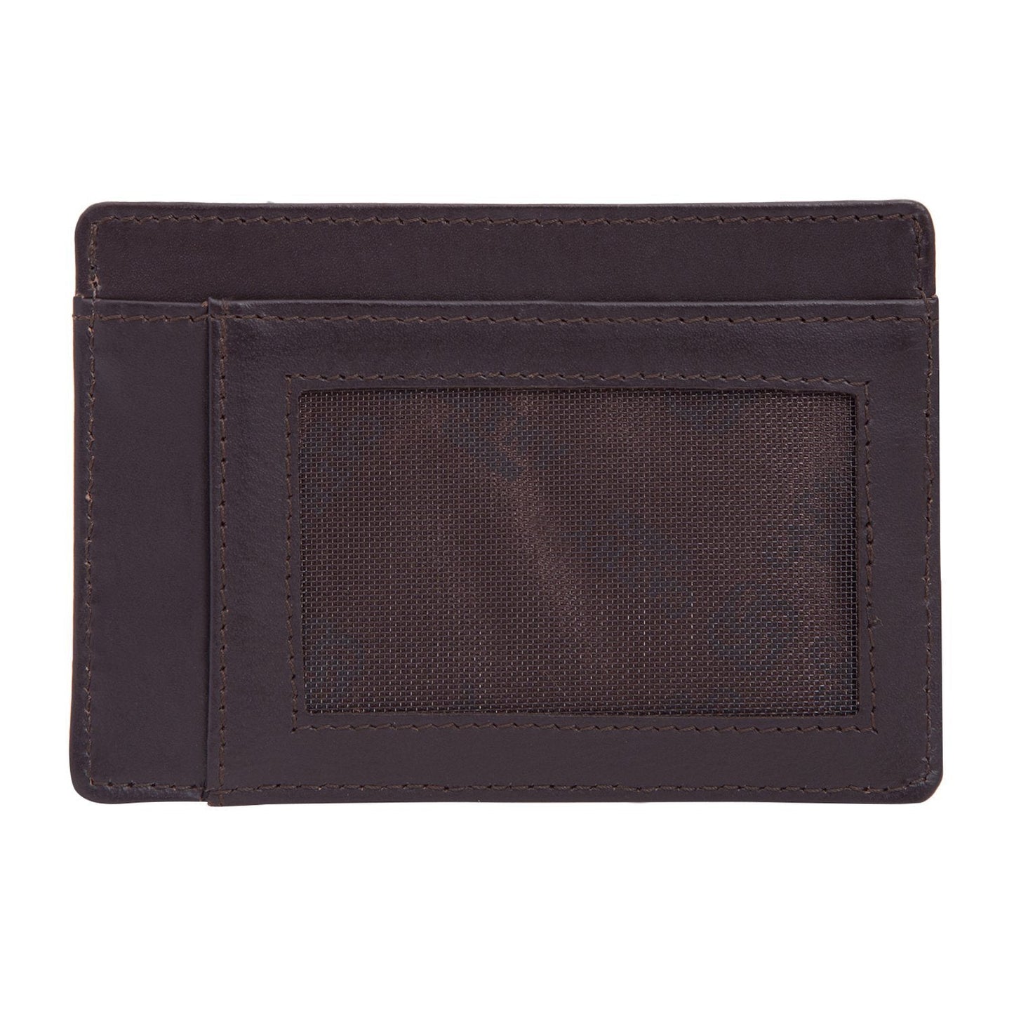 Coffee Colour Italian Leather Slim Wallet/Card Holder (5 Card Slot + 1 ID Slot + Cash Compartment) Cathy London 
