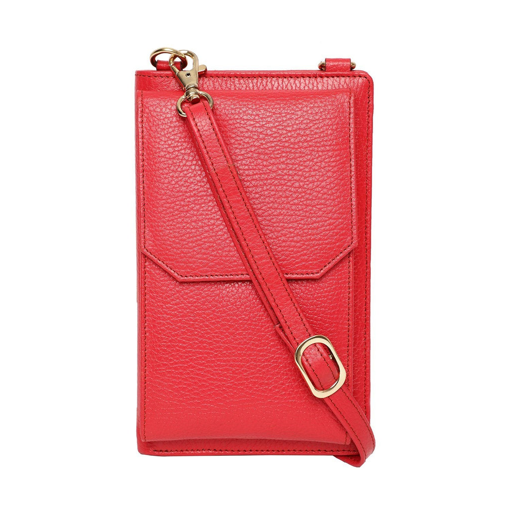Elegant Top Grain Italian Leather Ladies Sling Bag/Cross Body Phone Bag for Women Cathy London 