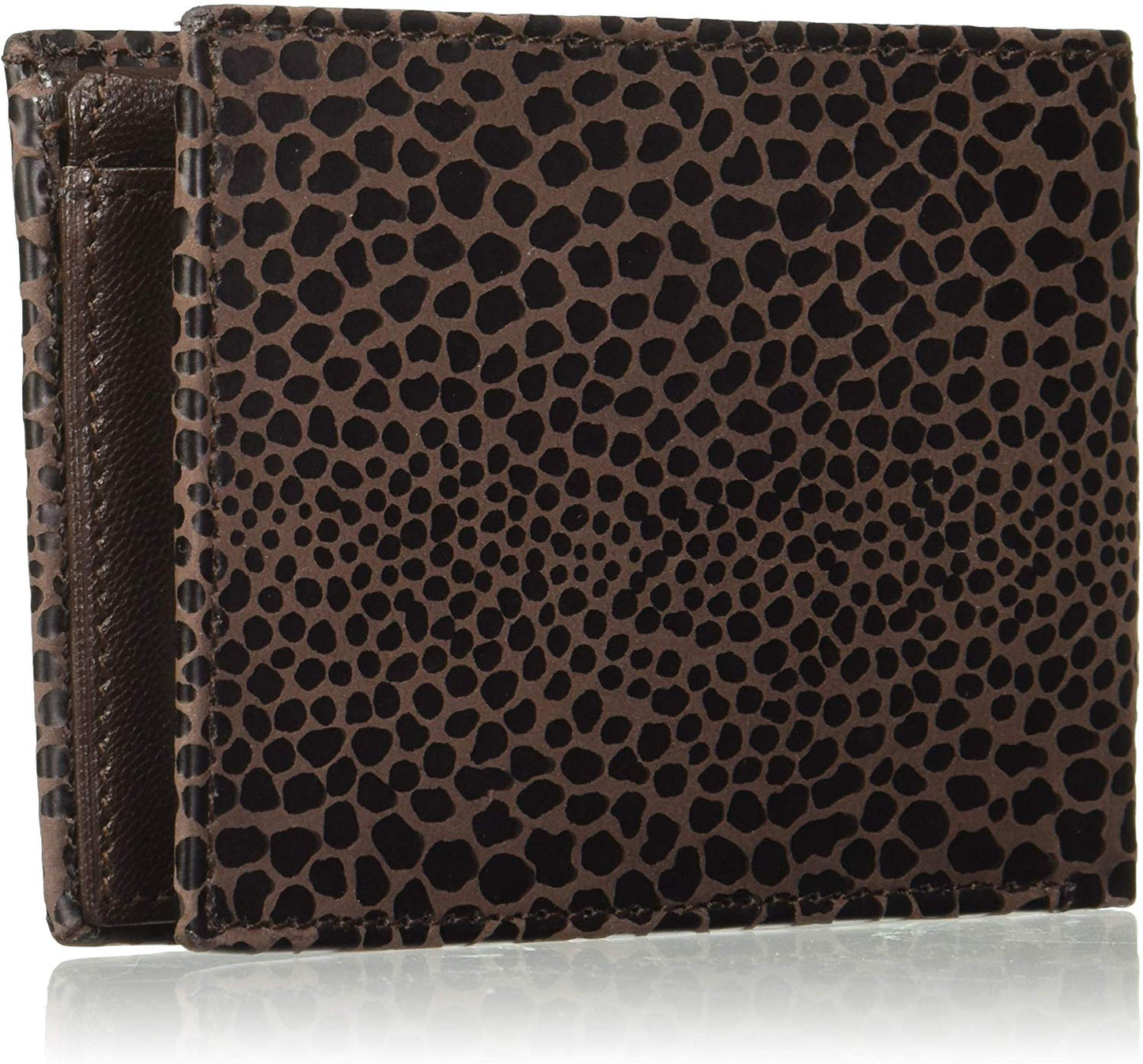 Brown Colour Bi-Fold Italian Leather Slim Wallet ( 8 Card Slot + 2 Hidden Compartment )